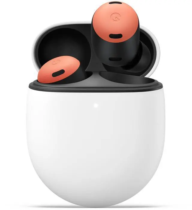 Main image of Google Pixel Buds Pro - Noise Canceling Earbuds - Up to 31 Hour Battery Life with Charging Case - Bluetooth Headphones - Compatible with Android - Coral