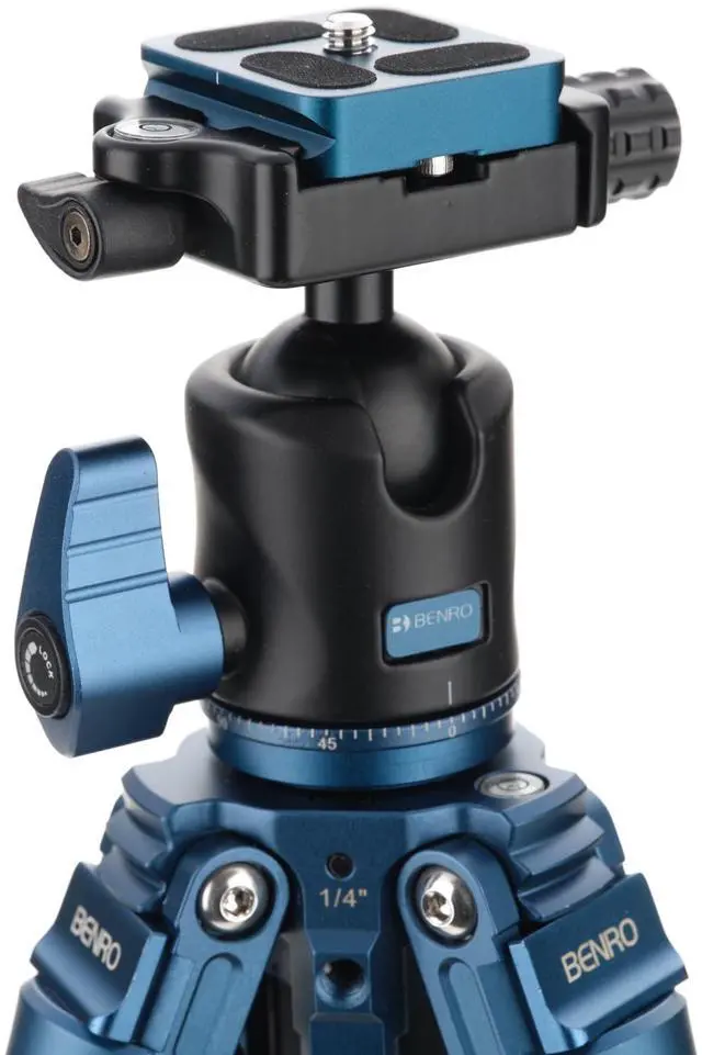 Alt view image 4 of 5 - Benro Superslim 1.5 Series, 4 Section Aluminum Tripod with H0P Ballhead (TSSL18AH0P)