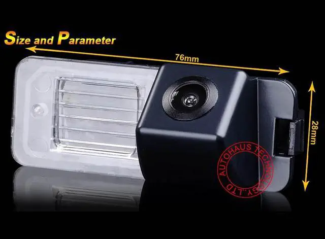 Alt view image 3 of 5 - Navinio Waterproof Night Vision HD CCD 170Viewing Field Car Rear View Backup Parking Camera for Skoda New Beetle VW Polo V 6R Passat CC Golf 6 Golf VI MK4 MK5 MK6 EOS Lupo