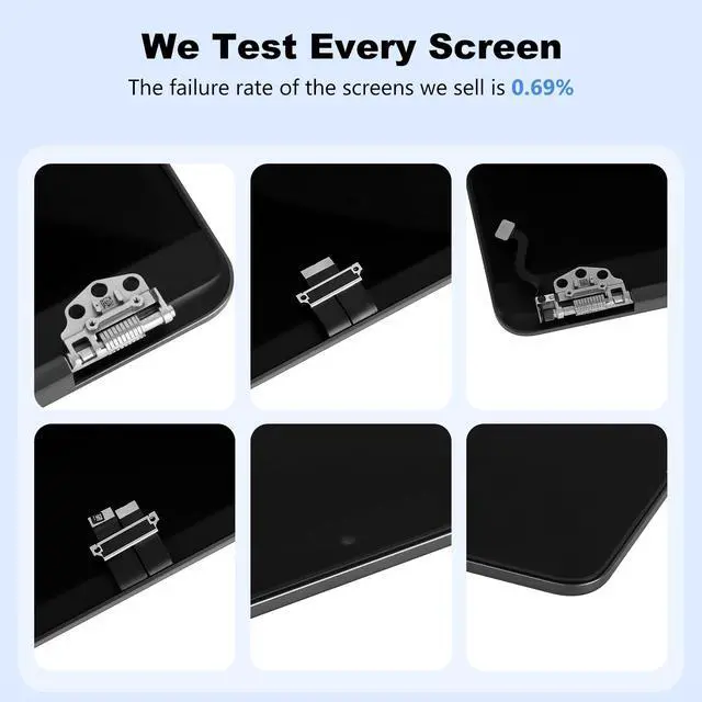 Alt view image 5 of 5 - JYYSCRN A2681 Screen Replacement with Sleep Sensor Cable for 13.6 Inch MacBook Air M2 2022, 2560x1664 LCD Full Assembly Display for EMC 4074 Midnight