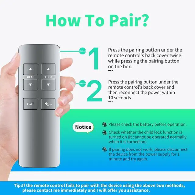 Alt view image 2 of 5 - Sntigw Replacement Remote for OKIN Beautyrest Serta Motion Essentials 3