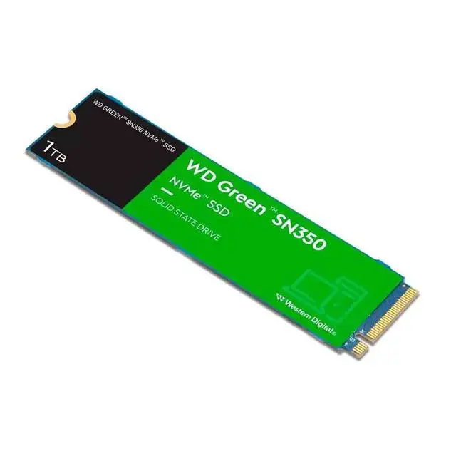 Alt view image 3 of 3 - WD Green SN350 WDS100T2G0C 1 TB Solid State Drive - M.2 2280 Internal - PCI Express NVMe (PCI Express NVMe 3.0 x4)