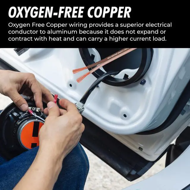 Alt view image 4 of 5 - InstallGear 12 Gauge Speaker Wire 100ft - Deoxidized Copper OFC Speaker Wires 12 Gauge - Flexible Wire Cable with Polarity Marking - Soft Touch 12 AWG Wire for Audio, Amp and Home Theater Use - Brown