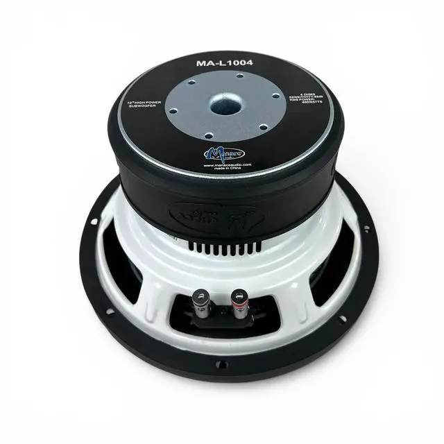Alt view image 5 of 5 - MENACE AUDIO 10" Inch Subwoofer, 400W RMS/1200W Max, Single 4 Ohm Car Audio Subwoofer, 2.5" High Temperature Voice Coil, Deep Bass