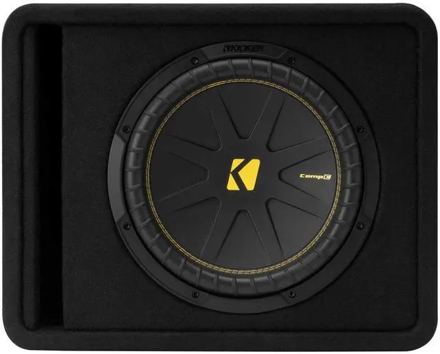 Alt view image 2 of 5 - KICKER 50VCWC124 CompC 12-inch Subwoofer in Vented Enclosure, 4-Ohm