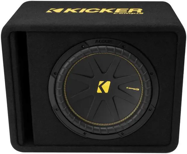 Alt view image 4 of 5 - KICKER 50VCWC124 CompC 12-inch Subwoofer in Vented Enclosure, 4-Ohm