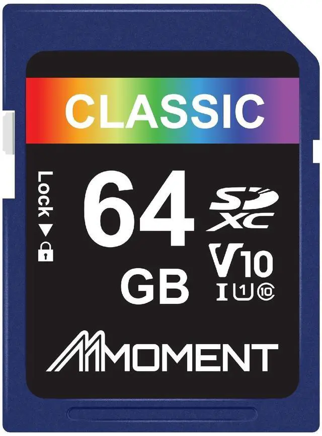 Main image of MMOMENT 64GB Full-Size SD, SDXC Card Compatible with Camera Full HD Video, PC, UHS-I, U1, V10, Class 10, Read Speed Up to 98 MB/s,Write Speed Up to 30MB/s