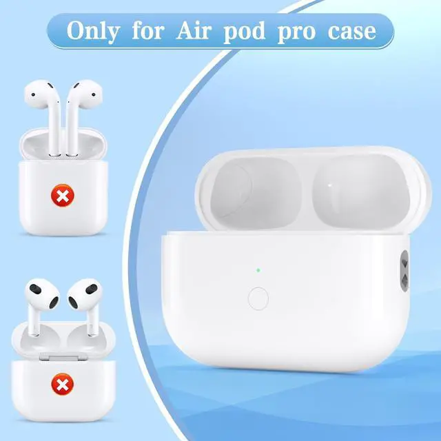 Alt view image 2 of 5 - Wireless Charging Case Compatible for Airpod Pro 1st 2nd Charger case with Type-C Charging Port Replacement for Airpod Pro 1st / 2nd Charging case Support Wireless