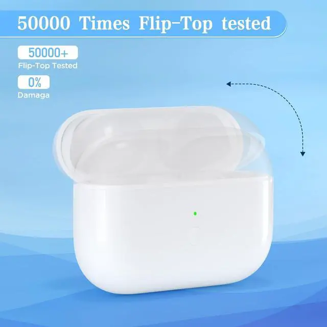 Alt view image 4 of 5 - Wireless Charging Case Compatible for Airpod Pro 1st 2nd Charger case with Type-C Charging Port Replacement for Airpod Pro 1st / 2nd Charging case Support Wireless