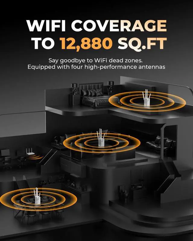 Alt view image 2 of 5 - WiFi ExtenderFaster Wireless Speed