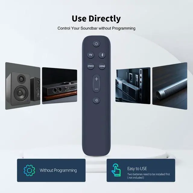Alt view image 2 of 5 - Replacement Remote Control for JBL BAR 5.0 Multibeam Soundbar - Compatible with JBLBAR50MBBLKAM with Volume & Bass Control