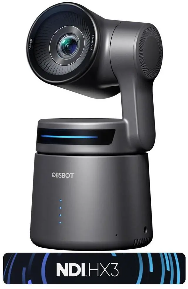 Main image of OBSBOT Tail Air NDI Streaming Camera 4K, AI Tracking PTZ Camera with Intelligent APP, Gesture Control, HDMI/USB-C/Wireless Webcam, Live Streaming Cameras (Tail Air (NDI Activated))