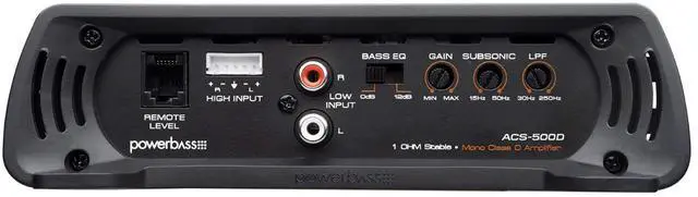 Alt view image 2 of 3 - PowerBass ACS-500D - 500 Watt x 1 @ 1-Ohm Amplifier