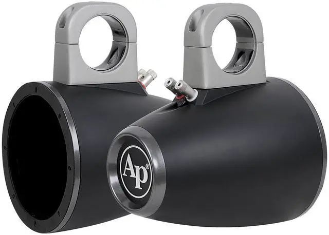Main image of Audiopipe APMP-600ETW 6 Inch Compact Multi Purpose Directional Stereo Speaker Enclosure for Car Audio, Marine, UTV, and ATV Sound System, Black (Pair)