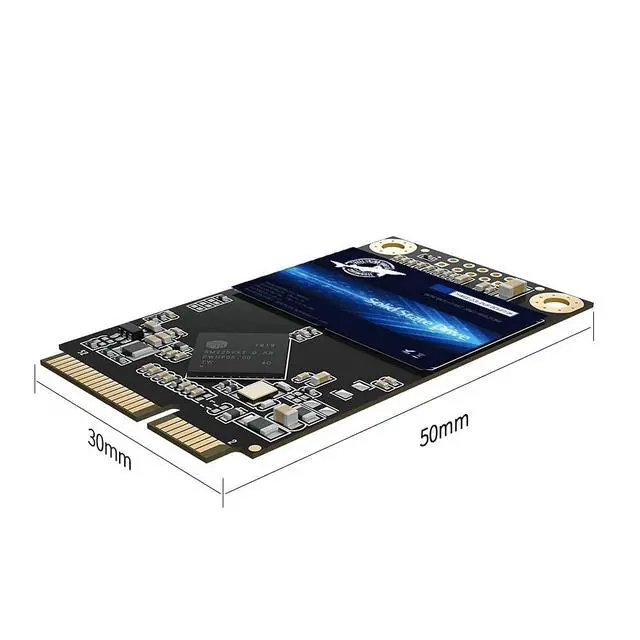 Alt view image 2 of 5 - Dogfish mSATA SSD 500GB 3D NAND TLC SATA III 6 Gb/s, mSATA (30x50.9mm) Internal Solid State Drive - Compatible with Desktop PC Laptop - (MSATA 500GB)