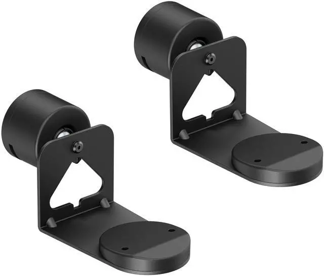 Main image of ynVISION.DESIGN Adjustable Wall Mount Brackets Compatible with SONOS ERA 100, ERA 100 SL, and ERA 300 ^^ Tilts, Swivels and Rotates ^^ Black ^^ 2 Pack