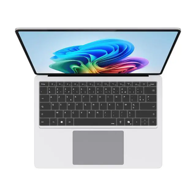 Alt view image 3 of 5 - JCPal French (EU) Language Overlay Keyboard Cover for Microsoft Surface Laptop 7th Edition 13.8 & 15 inch, Ultra Thin Silicone Protector Keyboard Skin, US/ANSI Layout