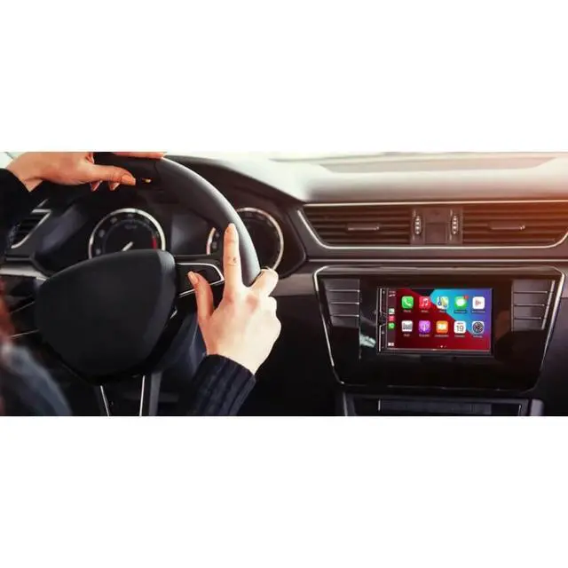 Alt view image 5 of 5 - Dual Electronics Dual DCPA723W 2-DIN 7"" Apple CarPlay Android Auto Digital Multimedia Receiver