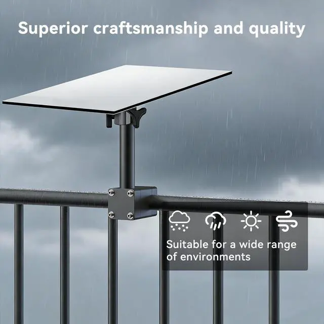Alt view image 5 of 5 - Mount for Starlink Gen 3, 1.5 Inch Horizontal Round Pipe Mount for Stair Railing, Fence, RV, Outdoor Satellite Dish Bracket, for Star Link 4/4X/V3 Pole Mounts for Camper, and Yacht