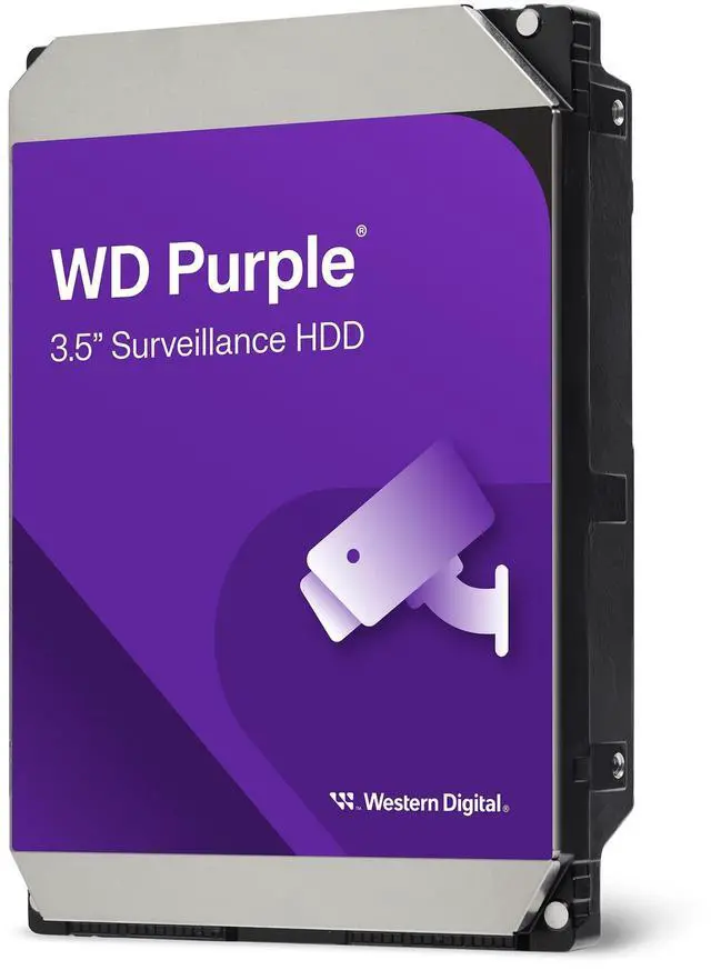 Main image of Western Digital 4TB WD Purple Surveillance Internal Hard Drive HDD - SATA 6 Gb/s, 128 MB Cache, 3.5" - WD44PURZ