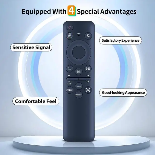 Alt view image 4 of 5 - New Replacement BN59-01432J Voice Solar Remote Control Compatible for Samsung Neo QLED 4K 8K Crystal UHD Series Smart TV CU8000 QN85C QN90C QN95C QN800C QN850C QN900C QN990C Q60C Q70C Q80C S90C