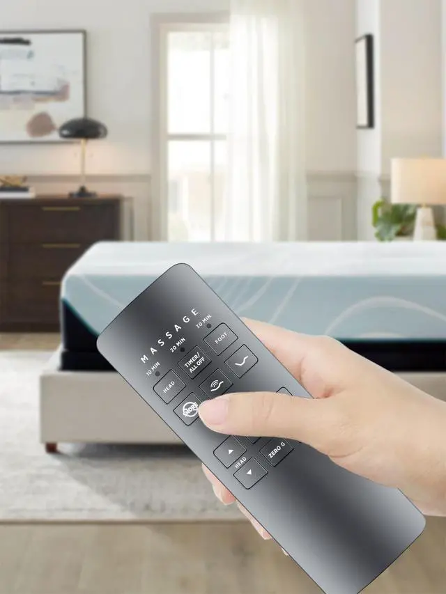 Alt view image 4 of 5 - RYQIF RF258B Replacement Remote Control for Serta Motion Plus Ergomotion Massage TEMPUR-Pedic JLDK.27.03.06 RF258B Beautyrest SmartMotion 2.0 OKIN Adjustable Bed