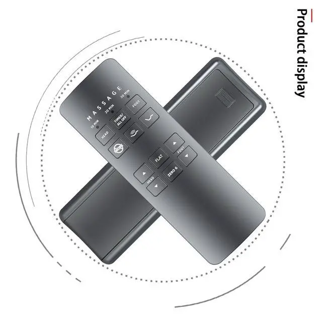 Alt view image 5 of 5 - RYQIF RF258B Replacement Remote Control for Serta Motion Plus Ergomotion Massage TEMPUR-Pedic JLDK.27.03.06 RF258B Beautyrest SmartMotion 2.0 OKIN Adjustable Bed
