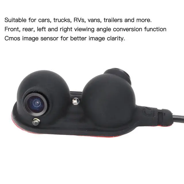 Alt view image 3 of 5 - Blind Spot Mirrors Car Door Side View Blind Spot Camera Night Vision IP68 for Truck RV Van Trailer Emergency Vehicle(Right)