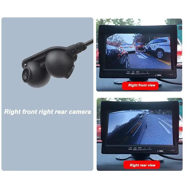Alt view image 5 of 5 - Blind Spot Mirrors Car Door Side View Blind Spot Camera Night Vision IP68 for Truck RV Van Trailer Emergency Vehicle(Right)