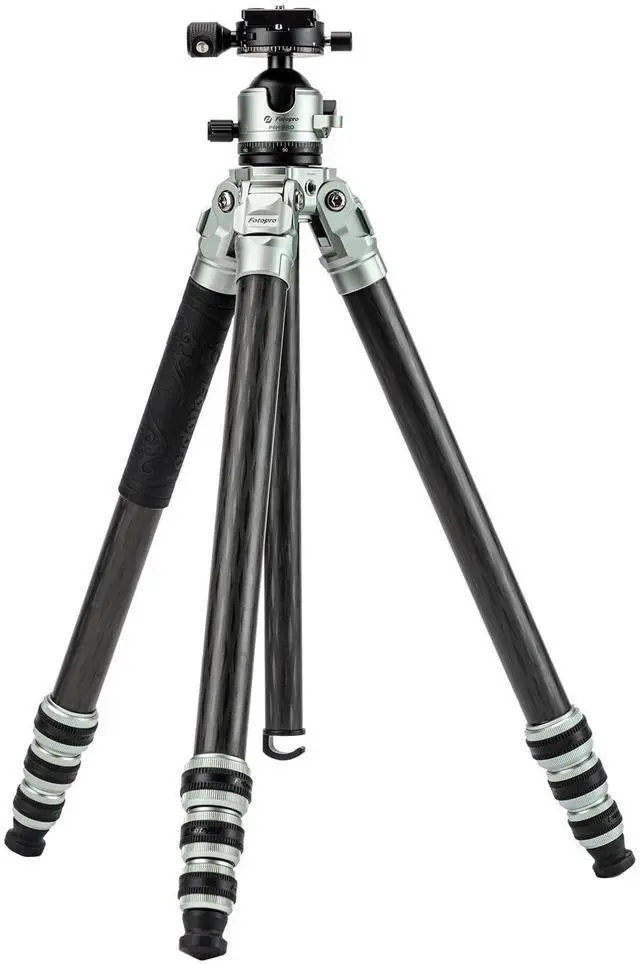 Main image of Fotopro 63" Travel Camera Tripod, Anti-Sand 44mm Ball Head, Lightweight Professional Carbon Fiber DSLR Tripod Stand, Arca-Swiss Quick Release Plate with Safety Lock, 22lbs Load, MP-6