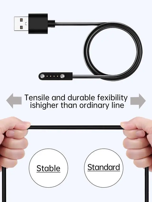 Alt view image 2 of 5 - WUNIAK Charging Cable for Barkeep AI Voice Recorder, Magnetic USB Charging Cable USB Flexible Accessories for Barkeep (2 Pack)