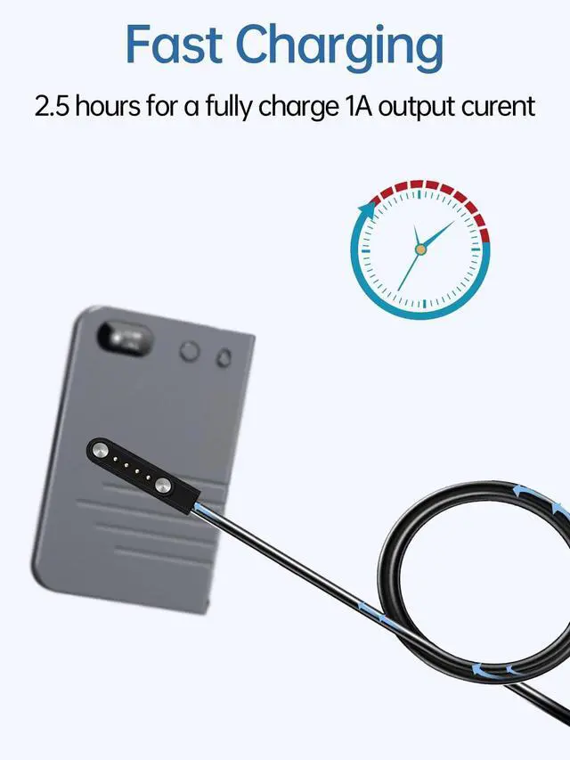 Alt view image 4 of 5 - WUNIAK Charging Cable for Barkeep AI Voice Recorder, Magnetic USB Charging Cable USB Flexible Accessories for Barkeep (2 Pack)