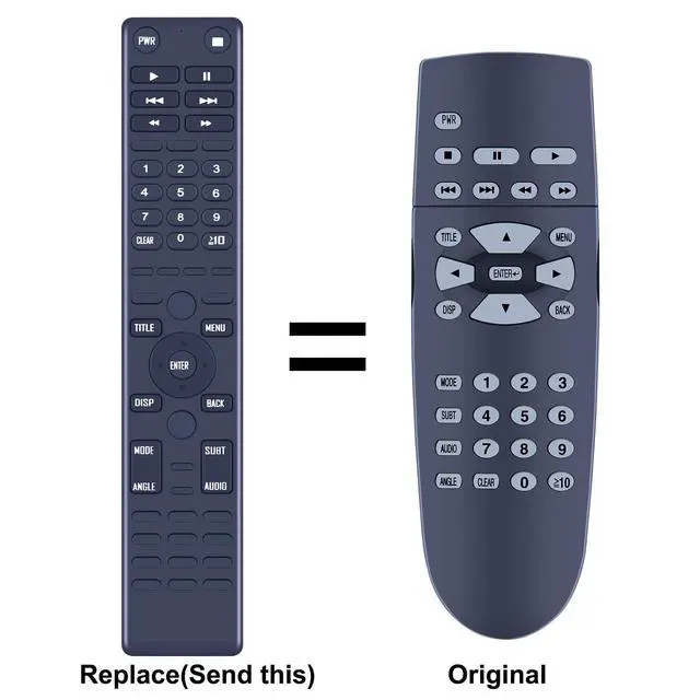 Alt view image 2 of 5 - New Replacement Remote Control Compatible with 2004 2012 Nissan Infiniti Rear Seat Entertainment DVD M4C477072C