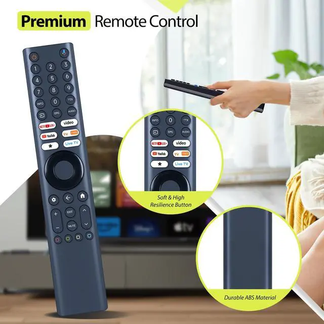Alt view image 4 of 5 - RYQIF Voice Replacement Remote Control fits XIAOMI A Pro 65