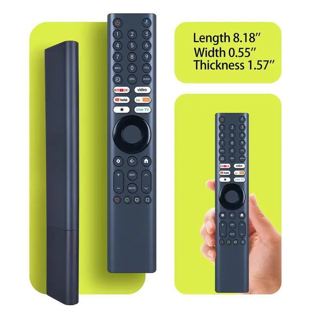 Alt view image 5 of 5 - RYQIF Voice Replacement Remote Control fits XIAOMI A Pro 65