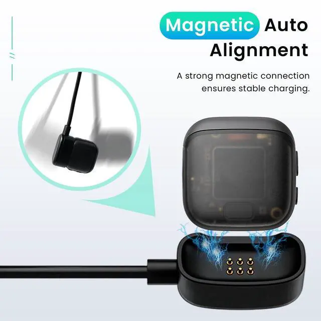 Alt view image 3 of 5 - YAJOJO 2-Pack Magnetic Charging Cable for DJI Mic Mini 2 / DJI Mic 3 Transmitter, Magnetic Wireless Microphone Charger Cord, Strong Magnetic USB Cable for Fast Charging & Data Sync, Black