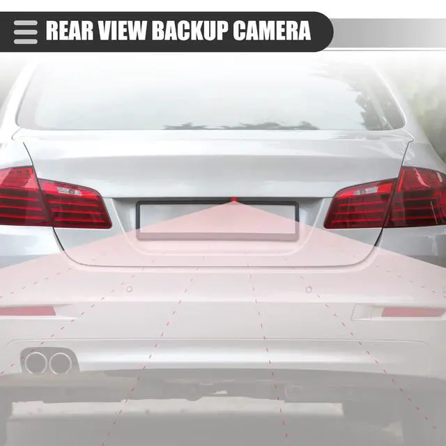 Alt view image 2 of 5 - Motoforti Car Rear View Backup Camera, Reversing Camera, for Hyundai Sonata 2011-2014, ABS Metal, 95760-3S100, Black
