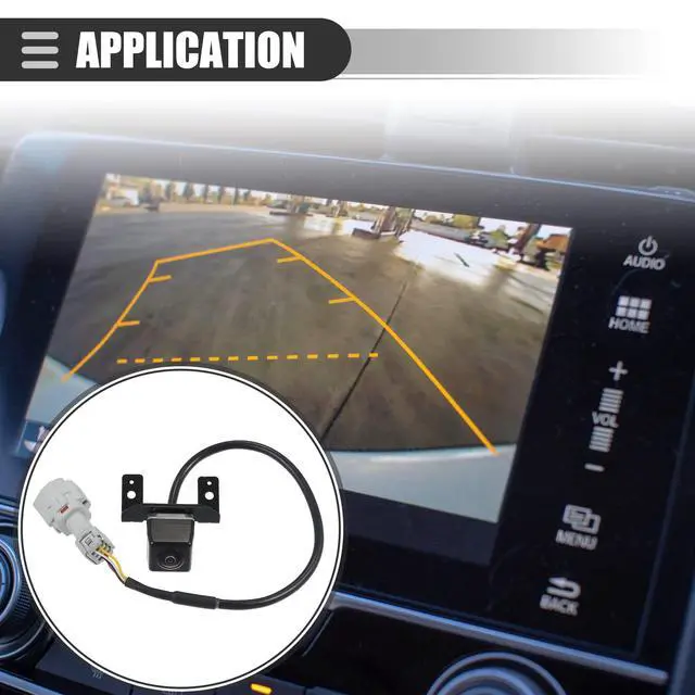 Alt view image 3 of 5 - Motoforti Car Rear View Backup Camera, Reversing Camera, for Hyundai Sonata 2011-2014, ABS Metal, 95760-3S100, Black