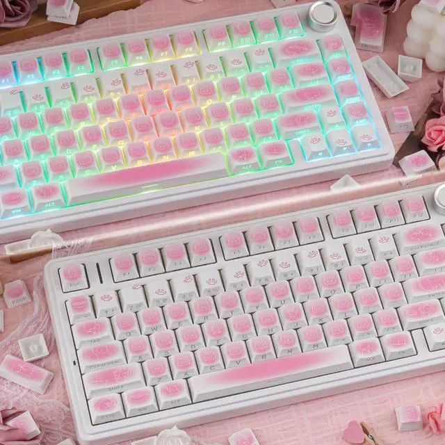 Alt view image 3 of 5 - Sunzit 130 Keys Side Printed PBT Keycaps Set, Shine Through Custom Key caps