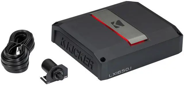 Main image of Kicker LX1650.1 1650w Mono Class-D Subwoofer Amplifier with Smart Bass (51LX16501)