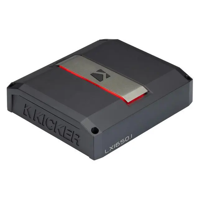 Alt view image 2 of 5 - Kicker LX1650.1 1650w Mono Class-D Subwoofer Amplifier with Smart Bass (51LX16501)