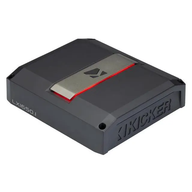 Alt view image 3 of 5 - Kicker LX1650.1 1650w Mono Class-D Subwoofer Amplifier with Smart Bass (51LX16501)