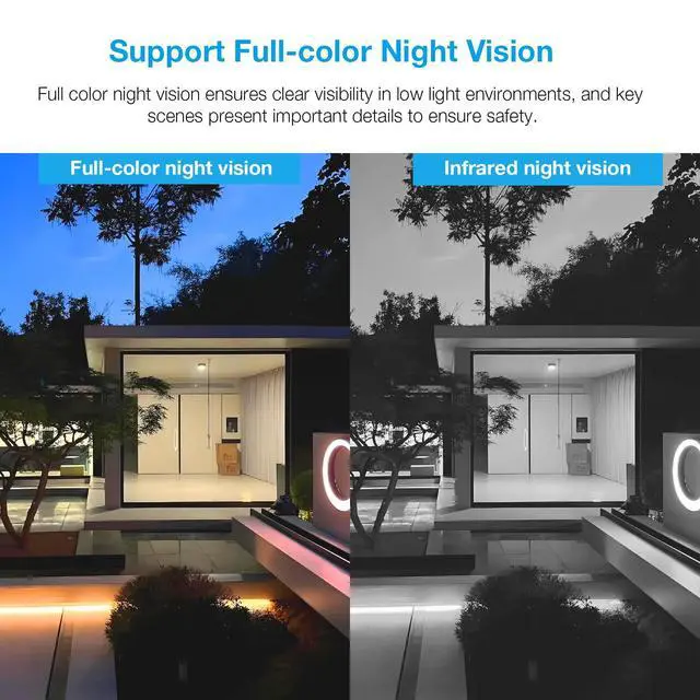 Alt view image 5 of 5 - LVQ 8MP Dual Lens WiFi Security Camera Outdoor, AOV 24/7 Recording Surveillance Cam, PTZ Outdoor Plug-in Camera for Home Security with Auto Tracking, APP Alarm, Night Vision, 5G/2.4G WiFi, IP65