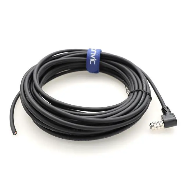 Alt view image 2 of 5 - Eonvic Hirose 8 Pin Female Right Angle to Open End for CCD GIGE Industrial Camera I/O Cable 8 Pin Hirose HR25-7TP-8S Shielded Cable