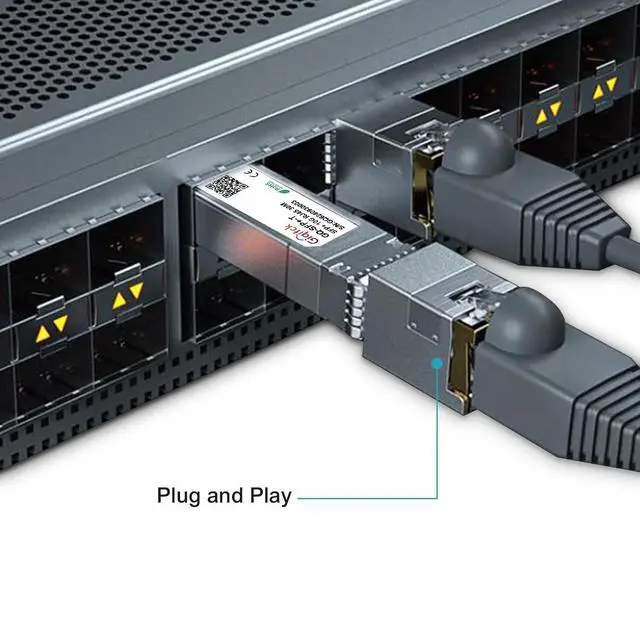 Alt view image 3 of 5 - SFP+ to RJ45 10GBase-T Module, 1.25G/2.5G/5G/10G Copper SFP to Ethernet Networking Transceiver for Cisco SFP-10G-T-S, Ubiquiti UniFi UF-RJ45-10G, Meraki, Supermicro and More, up to 30m,1p