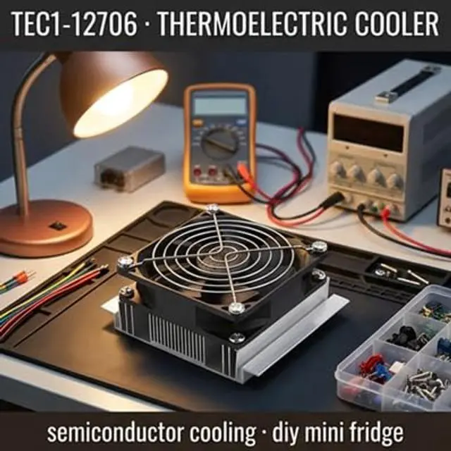 Alt view image 4 of 5 - Semiconductor Refrigeration Thermoelectric Peltier Cold Plate Cooler with Fan for Making Small Fridge