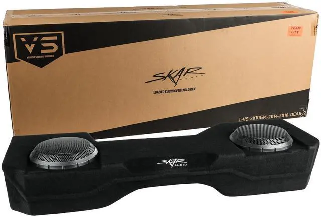 Main image of Skar Audio Dual 10" Loaded Subwoofer Enclosure Compatible with 2014-2018 Chevy Silverado/GMC Sierra Double Cab Trucks