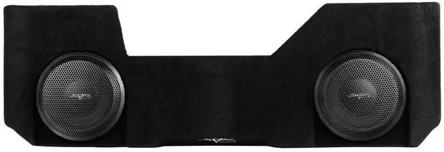 Alt view image 3 of 5 - Skar Audio Dual 10" Loaded Subwoofer Enclosure Compatible with 2014-2018 Chevy Silverado/GMC Sierra Double Cab Trucks