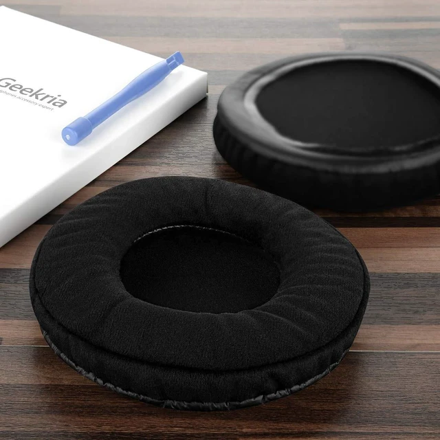 Alt view image 4 of 5 - Geekria Comfort Velour Replacement Ear Pads for ATH-AD1000x/ AD2000x/ AD900x/ AD700x/ AD500x, A 500/ 500x/ 700/ 900x/ 950lp Headphones Ear Cushions, Repair Parts with Video Guide (Black)