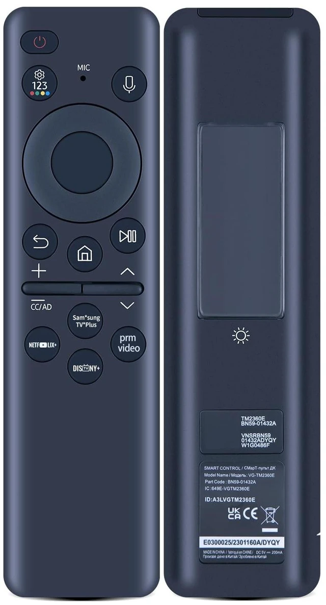 Main image of ZWP BN59-01432A TM2360E Solar Voice Remote Control for Samsung Smart TV